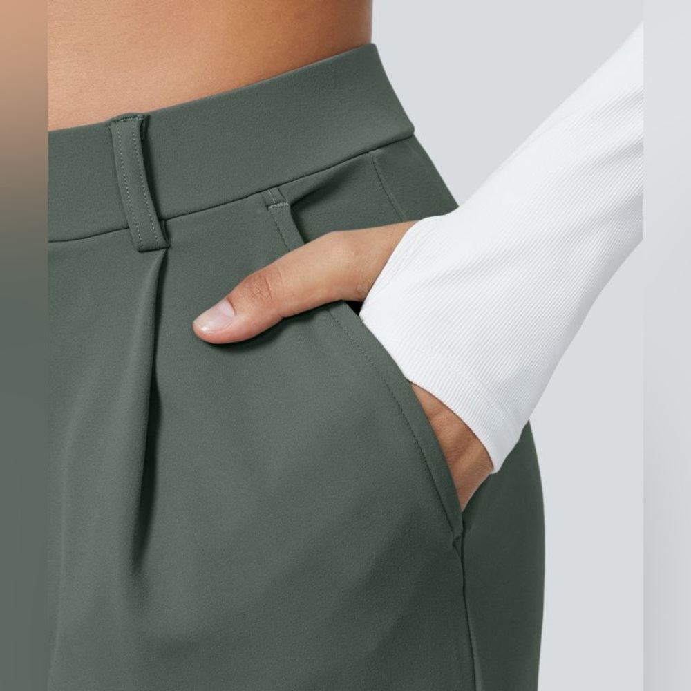Halara Flex™ DayStretch High Waisted Pocket Straight Leg Work Pants - Picture 4 of 8